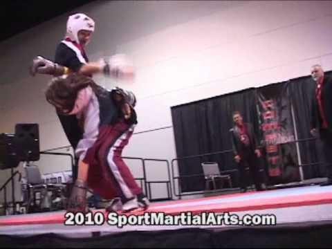 Tara Van Deusen v Jessica Covarrubias - Women's sparring grands - 2010 Compete Nationals