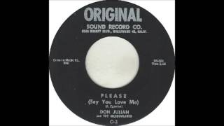 Don Julian & The Meadowlarks - Doin' The Cha Cha Cha/Please (Say You Love Me)1959 Original Sound O-3