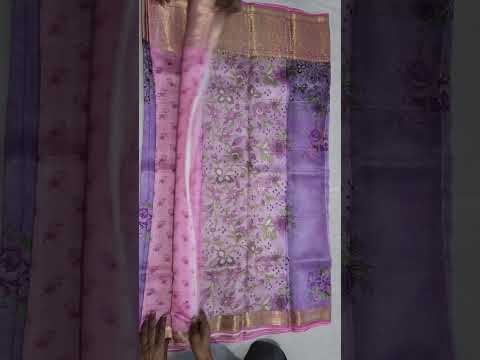 Organza Pure Silk Saree, Standard 6.5 meter with blouse