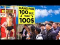 Hang for 100 Seconds Win £100 VS The Public