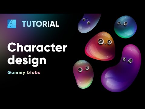 Gummy blobs in Affinity Designer | Tutorial