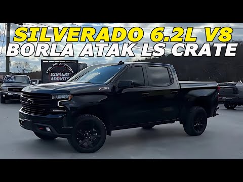 2020 Chevy Silverado 6.2L V8 Exhaust Sound w/ Borla Atak Crate Muffler!