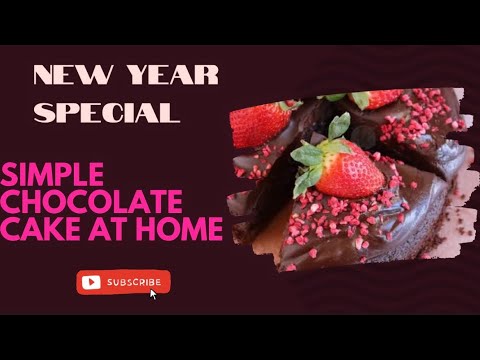 Simple chocolate cake at home 😋🤤👌🤗|| chocolate recipe 😍 #naughtycutysrikar #chocolate cake