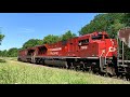CP 135 With An SD70ACU At Waterloo Street London Canada And A Very Familiar Boxcar