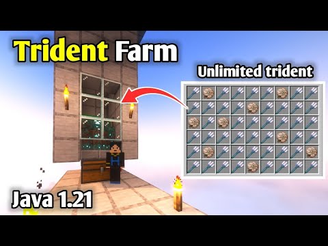 INSANE Trident Farm Minecraft 1.21 Java – AFK Drowned Farm!