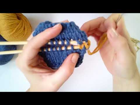 Connect open edges with a slip stitch