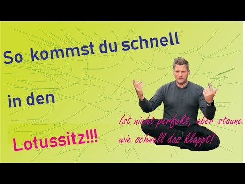 So schaffst du es garantiert in den Lotussitz!