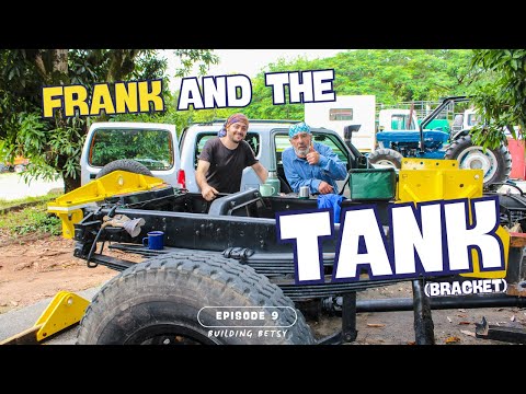 Frank And The Tank (Bracket) :-) | Building Betsy - EPISODE 9 | DIY Camper Build