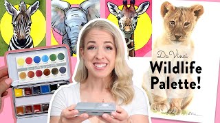 Watercolor ANIMALS with Denise's DaVinci Wildlife Palette