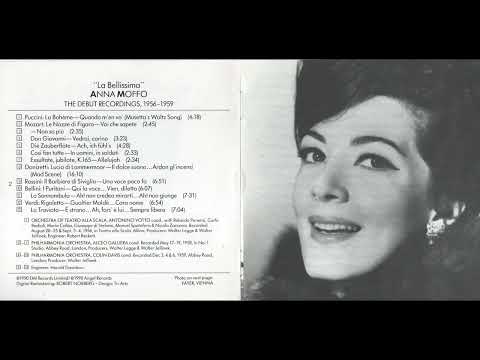 Álbum "La Bellissima Anna Moffo: The Debut Recordings 1956-1959"