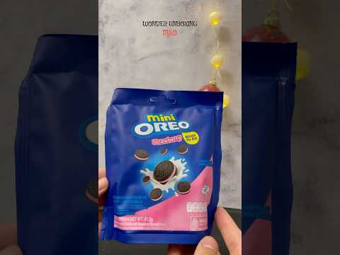 Unboxing Mini oreo strawberry 🍓🎙️#oreo