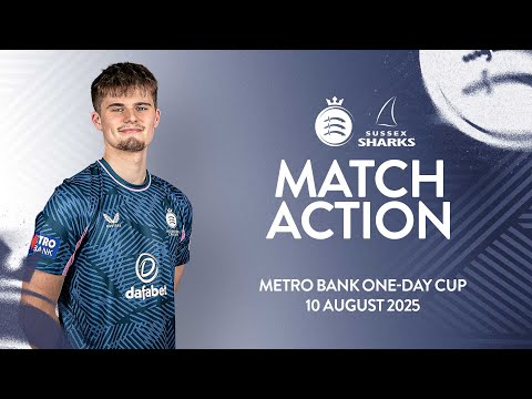 MATCH ACTION | MIDDLESEX V SUSSEX SHARKS | MEN'S METRO BANK ONE-DAY CUP