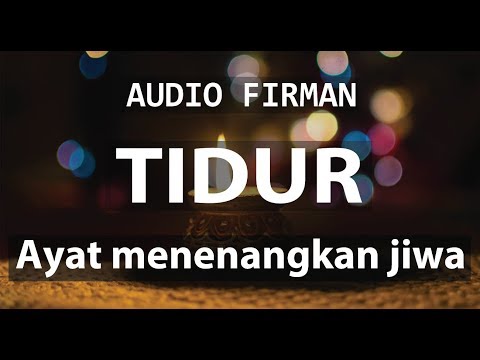 Audio Firman - Ayat Alkitab  Menenangkan Jiwa Saat Tidur