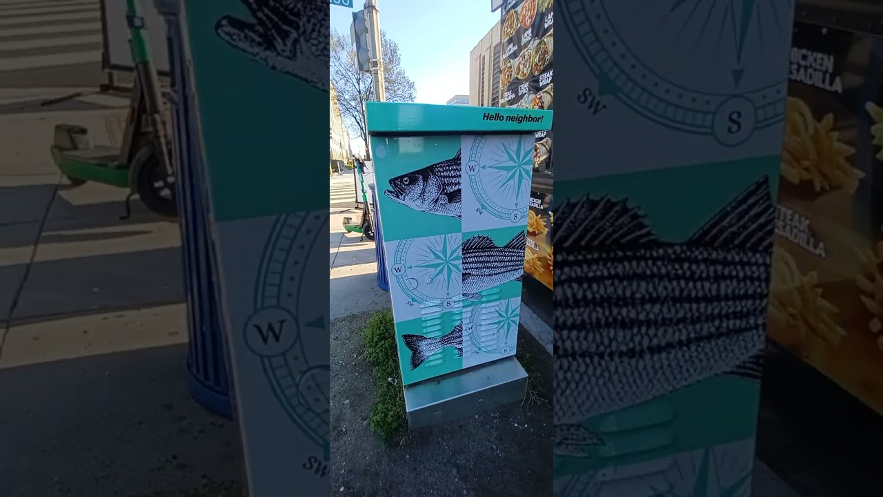 My traffic control box art wrap at 12th & C St, SW. Near the Potomac & Anacostia Rivers.