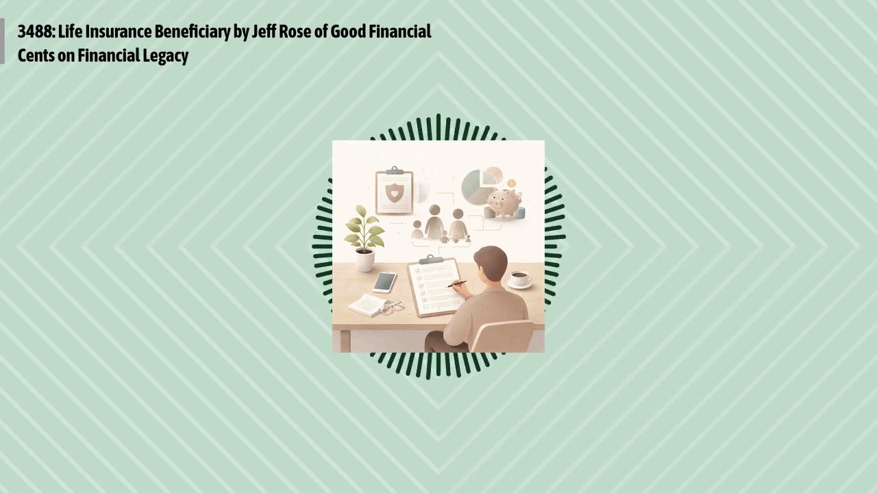 3488: Life Insurance Beneficiary by Jeff Rose of Good Financial Cents on Financial Legacy |...