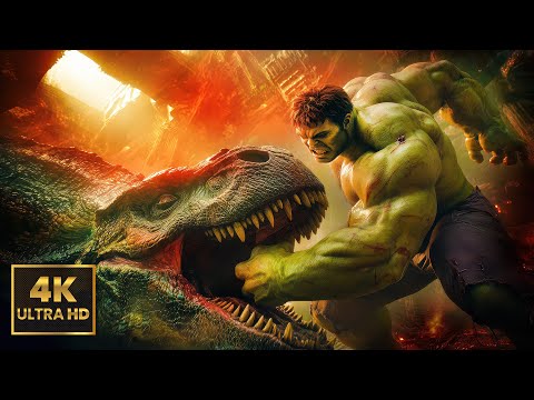 Hulk vs T-Rex: Prehistoric War of 60 Million Years With Giant Serpents!