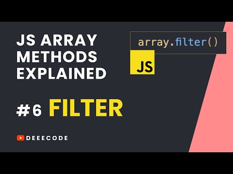 Js Array Methods Explained 6 Filter Method