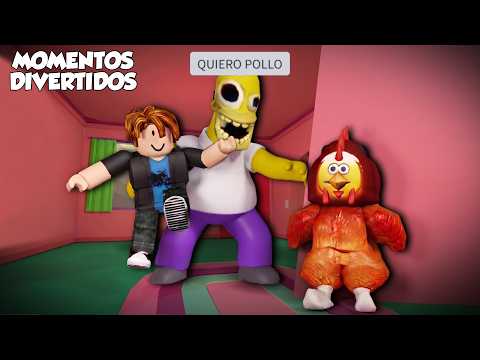 ESCAPA DEL HOMERO HAMBRIENTO MALVADO (momentos divertidos) (roblox)