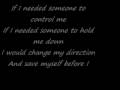 Three Days Grace-Drown Lyrics