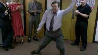 David Brent dances to Joanne Shaw Taylor