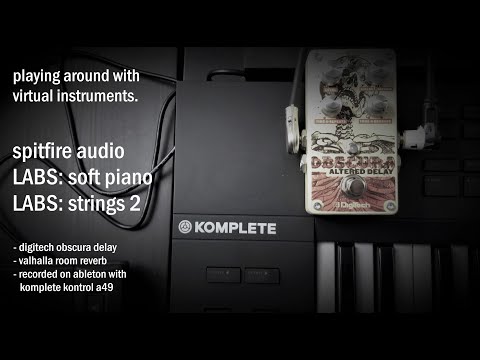 Playing with virtual instruments: Spitfire Audio LABS Soft Piano & Strings 2. Simple & melancholic.