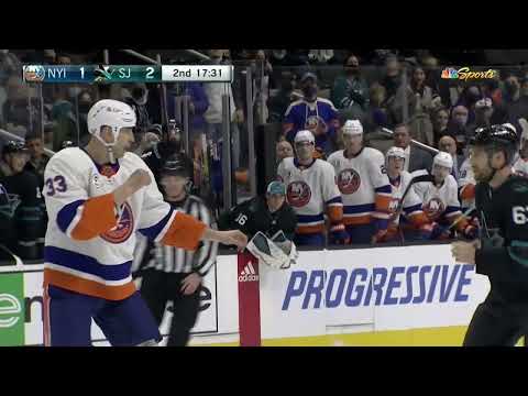 NHL Fight - Islanders @ Sharks - Chara vs Viel - 24/02/2022