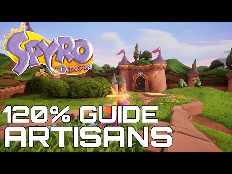 Spyro The Dragon (Reignited) 120% Guide ARTISANS (ALL DRAGONS, EGGS, GEMS, SECRETS...)