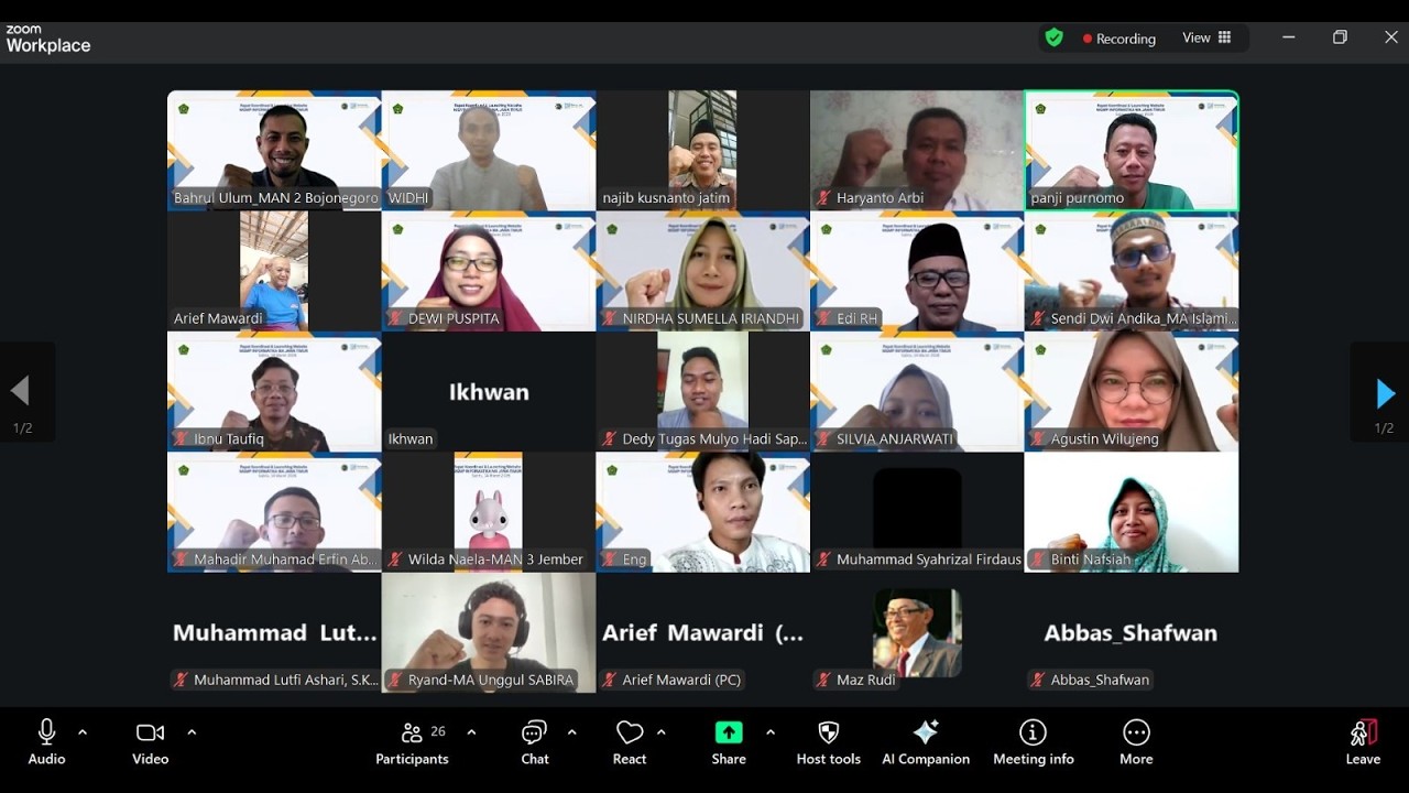 Launching Website dan Rakor MGMP Informatika MA Jatim
