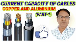 current capacity of cables copper and Aluminium (part-1)
