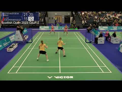 Match point - Stoeva / Stoeva vs Kuespert / Moszczynski - WD, SF - Scottish Open 2023