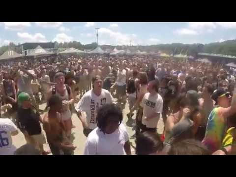 Guy Gets Knocked Out Stray From The Path Warped Tour 2014