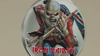 IRON MAIDEN Heavy Metalová kapela Iron Maiden coin Eddie the Trooper – 1 oz stříbrná mince