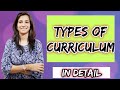 Types of Curriculum | Curriculum Studies | B.Ed./M.Ed./UGC NET Education | Inculcate Learning |
