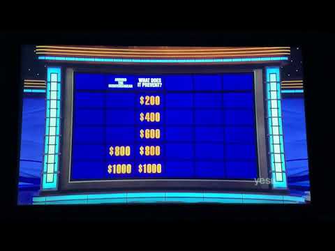 Jeopardy, PROFESSOR’S TOURNAMENT Day 4 - 1st Daily Double (12/9/21)