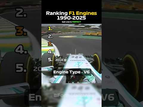 Ranking F1 Engines from 1990-2025! 👀🔉