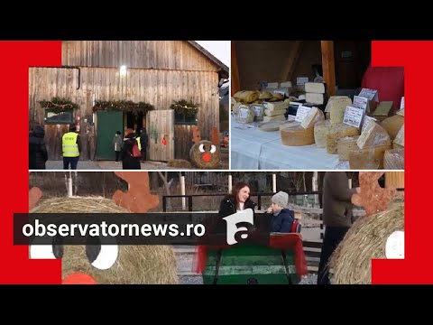 Târg de Crăciun ca-n povești la o fermă din Harghita: bucate tradiționale, animale și distracție