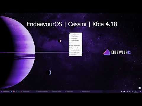 EndeavourOS | Cassini | Xfce 4.18