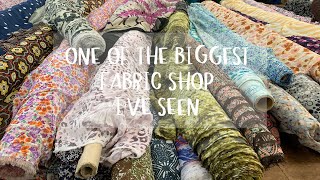 One of the biggest Fabric Shops I've been to!