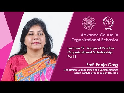 Advance Course in Organizational Behavior Promo Video By Prof Pooja Garg