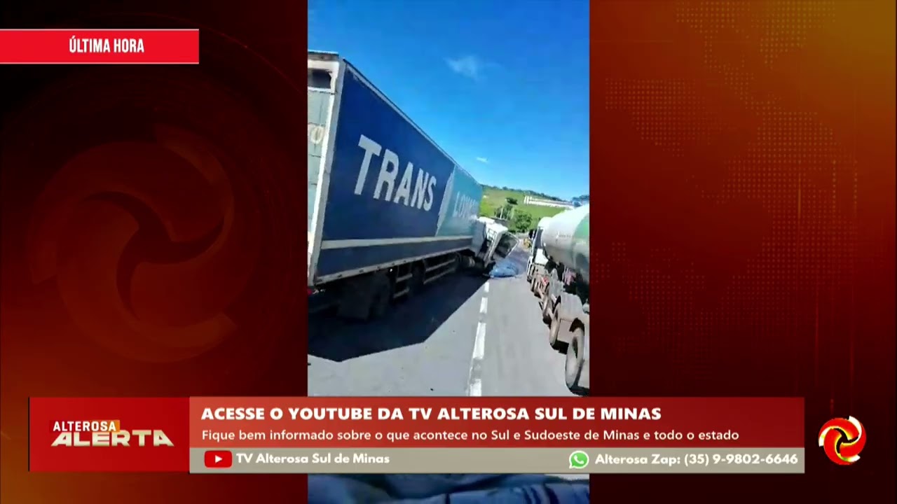 Acidente na Fernão Dias em Extrema mobiliza equipes de resgate