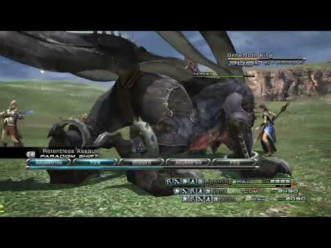 Final Fantasy XIII - Behemoth King In Mid Game Gran Pulse