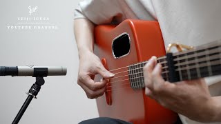 - Guitar with pedal board