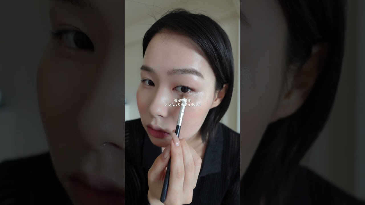 フリーランス在宅ワークの日お肌を休めるnatural makeup🌿🤍 #ボブ #黒髪メイク #コスノリ #クッションファンデ