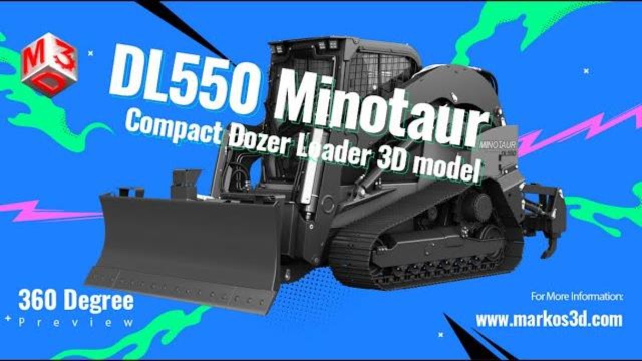 DL550 Minotaur Compact Dozer Loader 3D Model