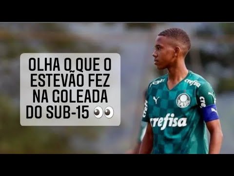 Muita habilidade! Confira lances impressionantes de Estevão, o 'Messinho', pelo sub-15 do Palmeiras!