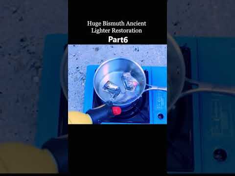 Huge Bismuth Ancient Lighter Restoration. Part 6 #shorts