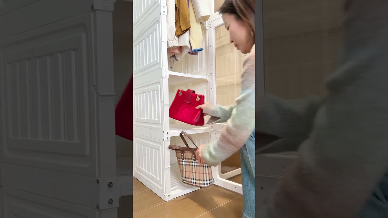 たっぷり収納、衣類をまとめてスッキリ！#おすすめ #収納家具 #収納棚 #インテリア #簡単収納 #収納グッズ