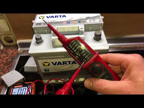 Measuring DC voltage (battery) with a Duspol Instructions