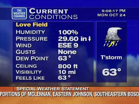 Squall Line Arrives: Dallas-Ft. Worth, TX - 10/24/2022