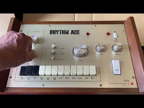 Ace Tone FR-20 Rhythm Ace 1960s - Silver / Wood image 6